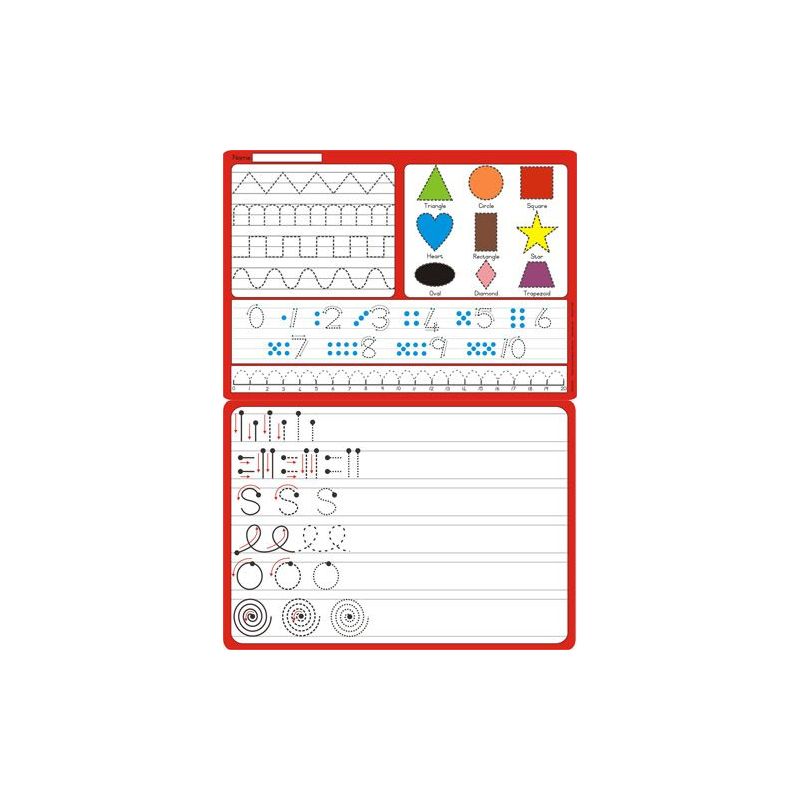 Dry Wipe - Early Writing & Math Board - Gr R D/S (A3) (incl whiteboard pen)