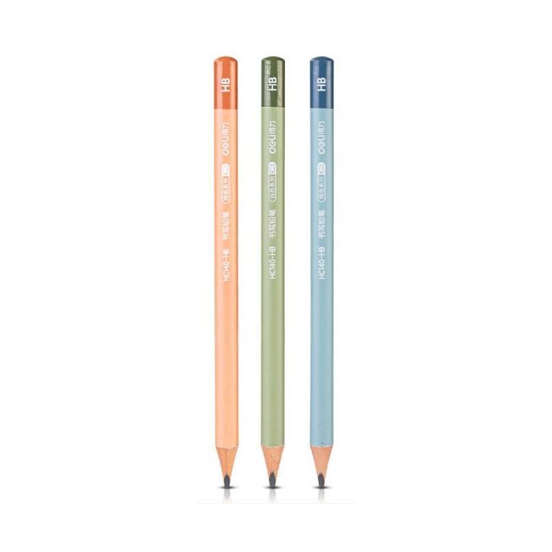 Pencils - HB Triangular Jumbo (1pc)- Deli Assorted colours