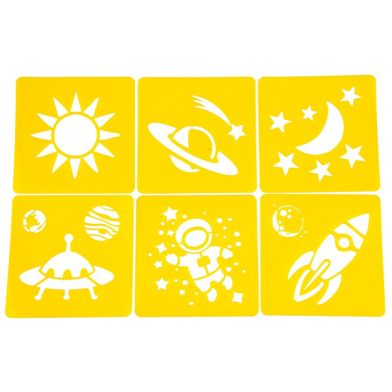 Stencil Set - Space (6pc)