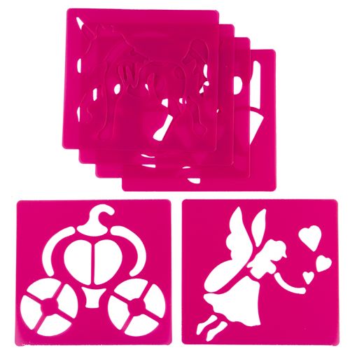 Stencil Set - Fairies (6pc) Assorted