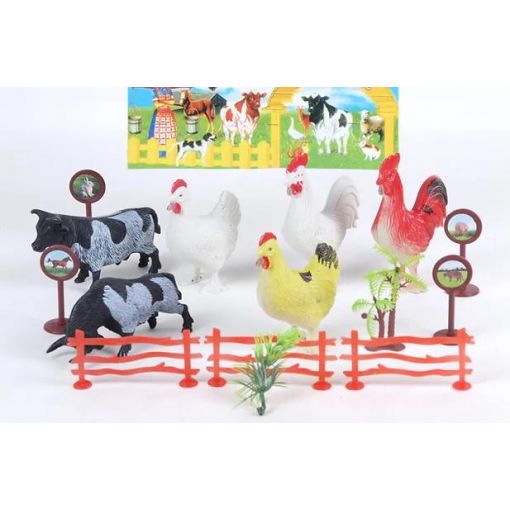 Farm Animals - Medium - With Accessories (6pc) Assorted