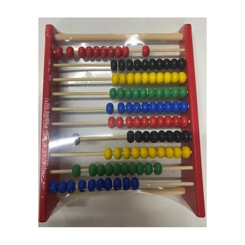 Small Wood Standing Abacus - 100 Beads