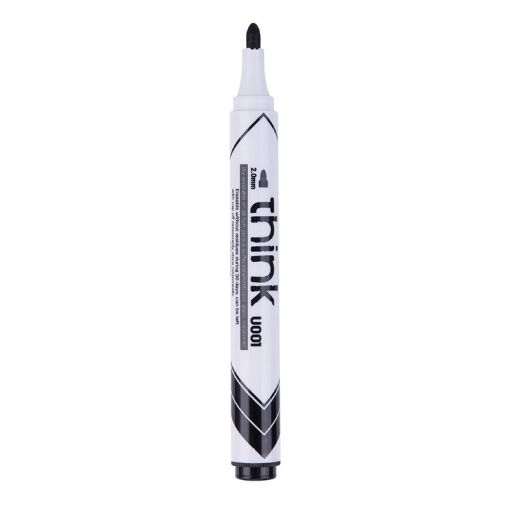 Whiteboard Marker - Bullet Tip 2.0mm (1pc) Think - Black - Deli