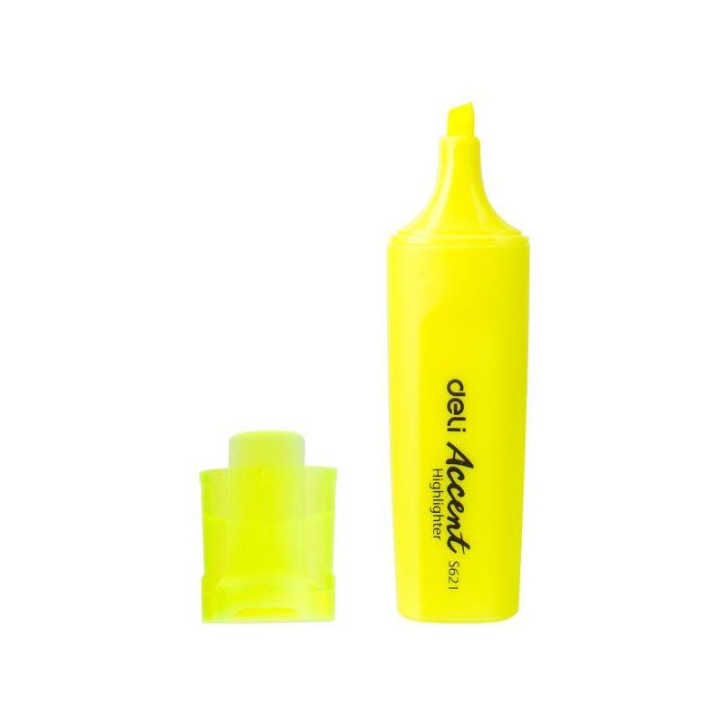 Highlighter - Chisel Tip 1.5mm (1pc) - Bright Yellow - Deli