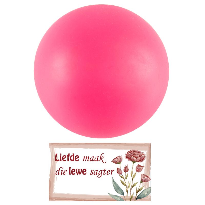 Valentines Kit 4 - Squeezy Ball with Card (1pc) - Afrikaans