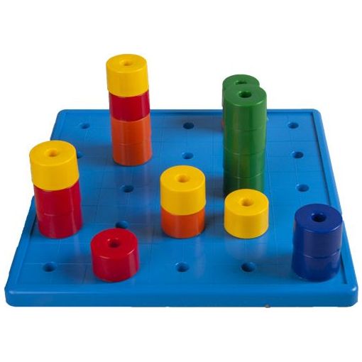 Jumbo Pegboard & 25 Pegs (5 Colours)