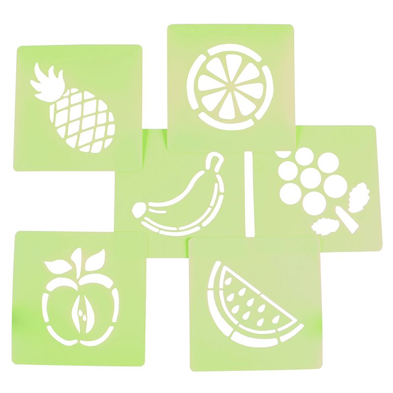 Stencil Set - Fruit (6pc) Assorted