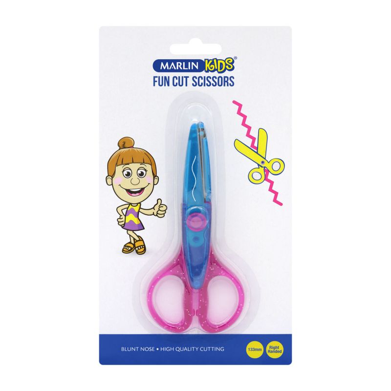 Scissors - 13cm Fun Cut (1pc) - Assorted Cuts - Marlin Kids