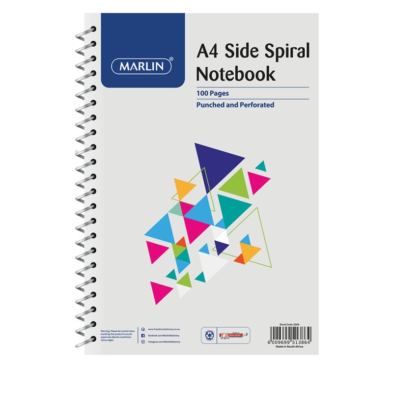 Notebook Spiral - A4 (100p) - Marlin