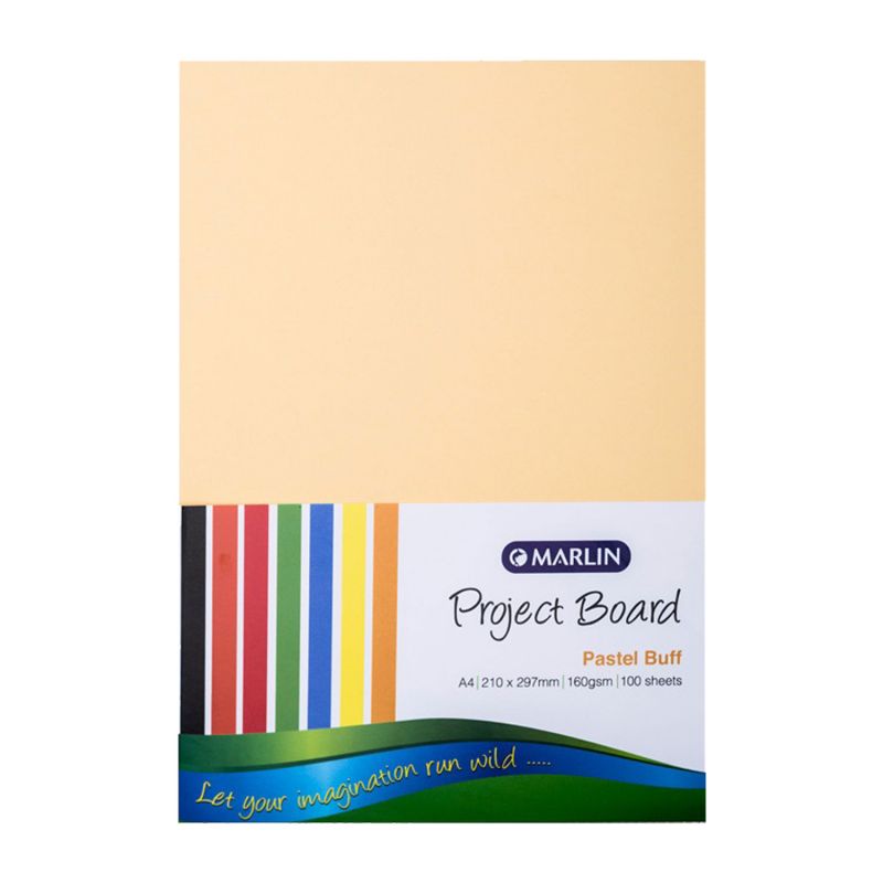 Project Board - A4 160gsm (100pc) - Pastel Buff