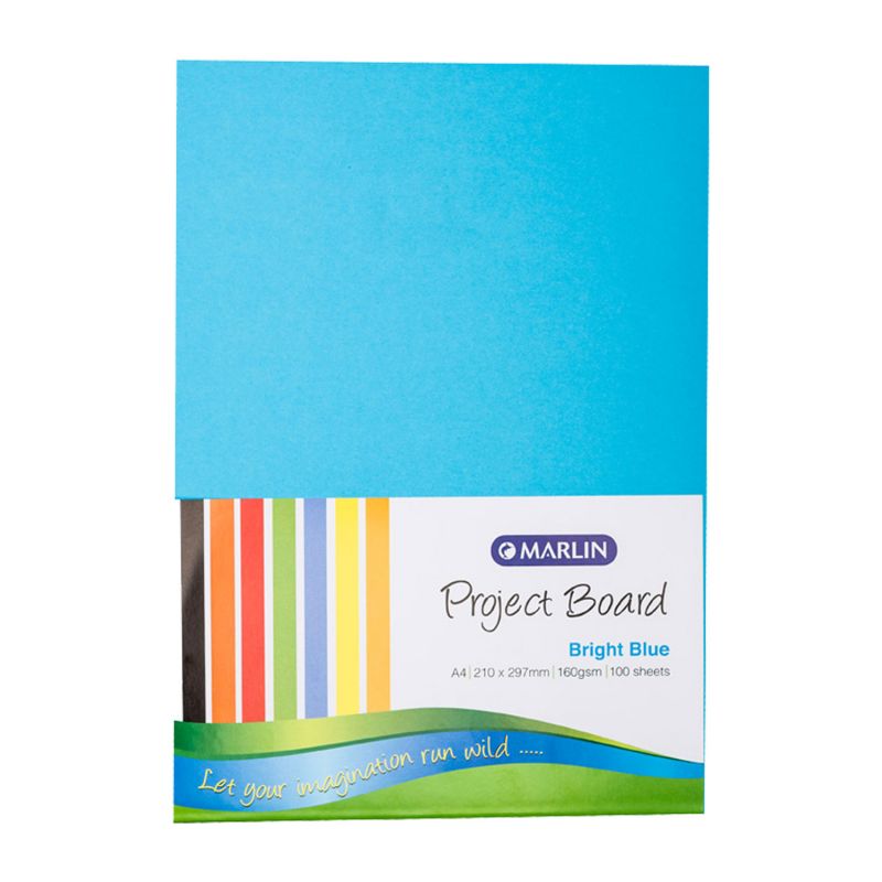 Project Board - A4 160gsm (100pc) - Bright Blue
