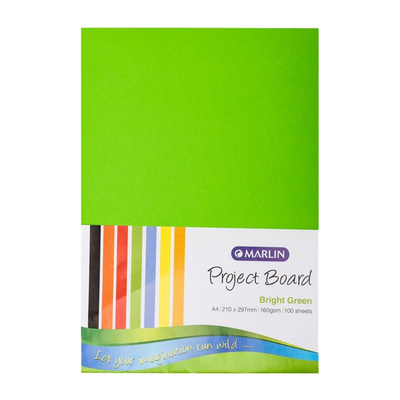 Project Board - A4 160gsm (100pc) - Bright Green