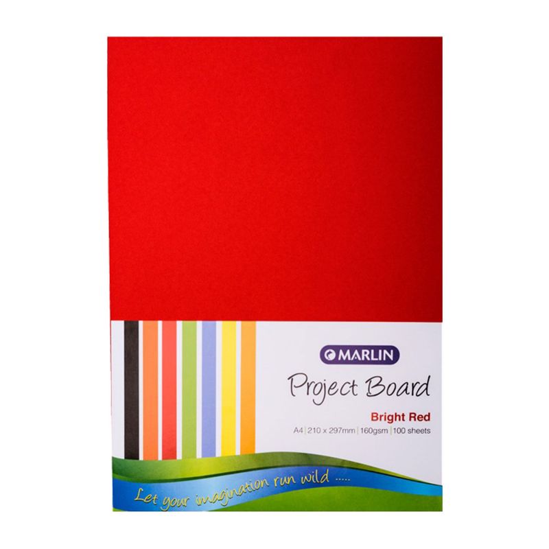 Project Board - A4 160gsm (100pc) - Bright Red