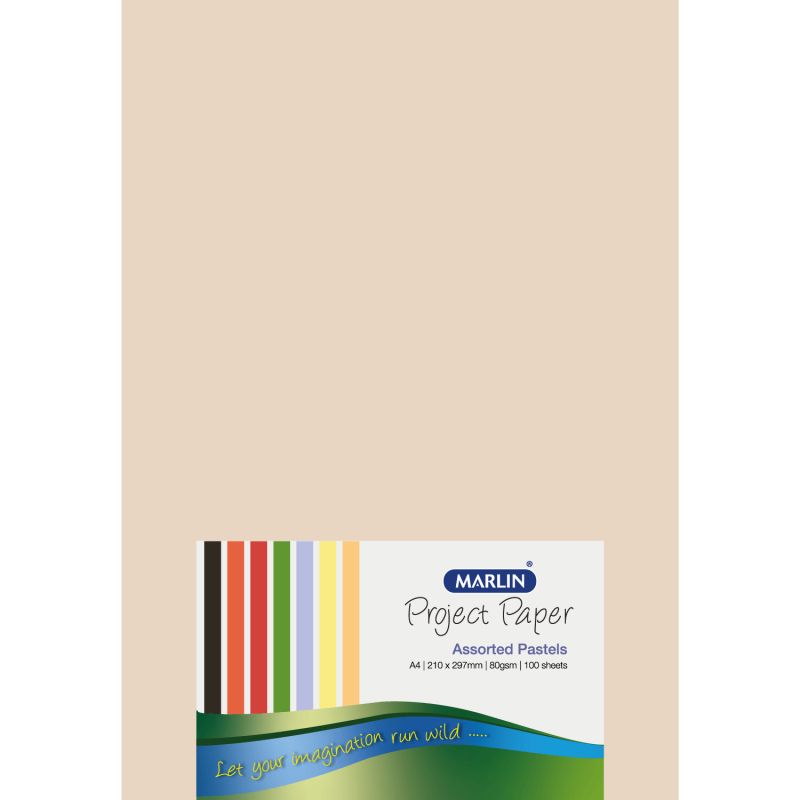 Paper A4 - 80gsm (100 sheets) - Pastel Assorted