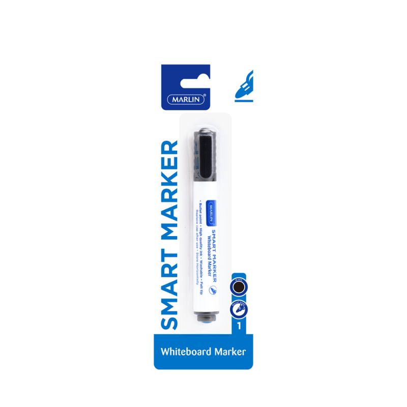 Whiteboard Marker - Bullet Point (1pc) Smart-Marker - Black - Marlin