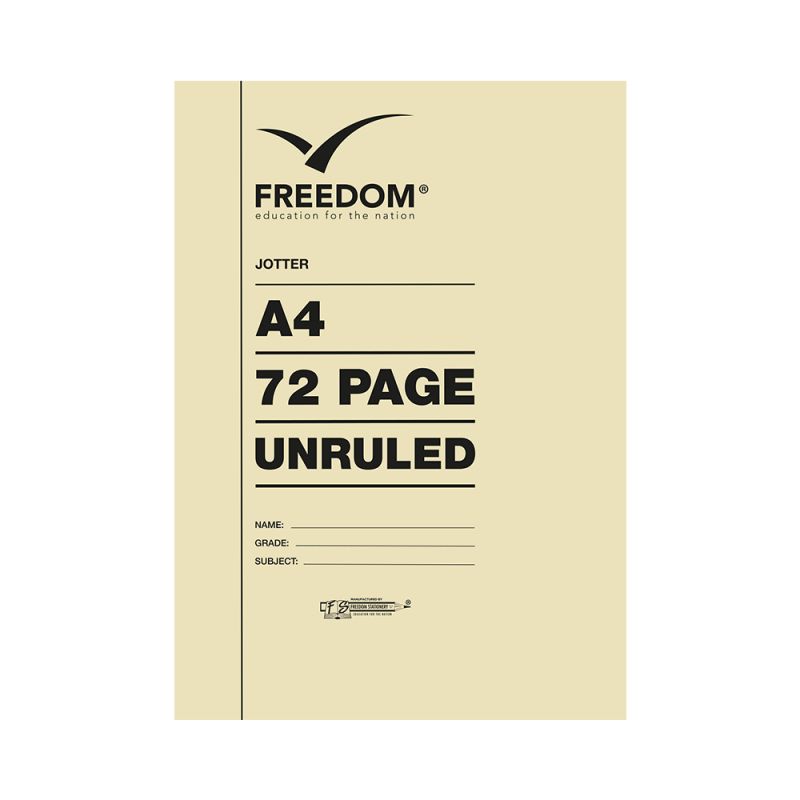 Scribbler Newsprint - A4 (72p) - Unruled