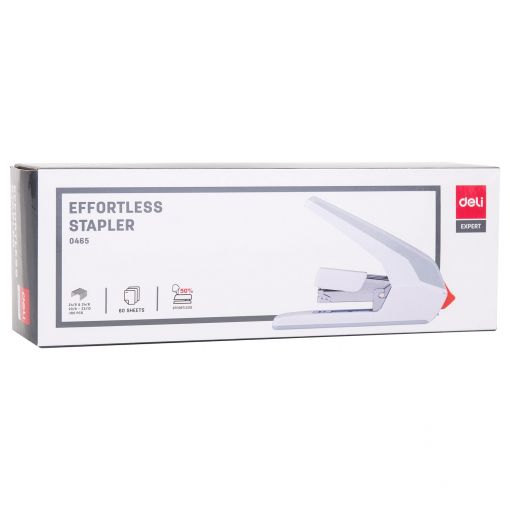 Effortless Stapler 60 Sheets 24/6 26/6 24/8 Full Strip - Deli