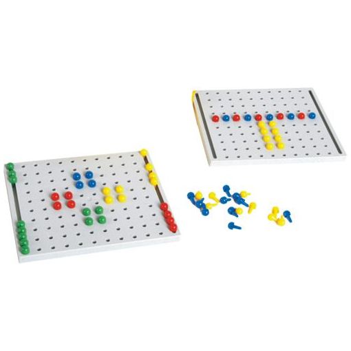 Pegboard Set (2 Boards 4C 200 Pegs) In Box - Smile