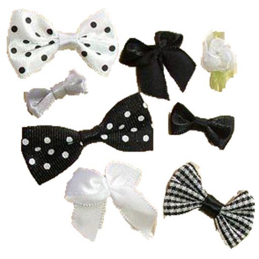 Ribbon Bows (8pc) - choose colour