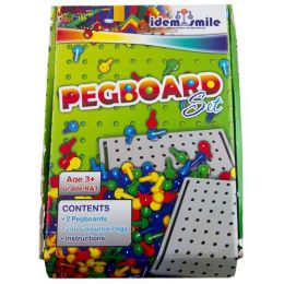 Pegboard Set (2 Boards 4C 200 Pegs) In Box - Smile