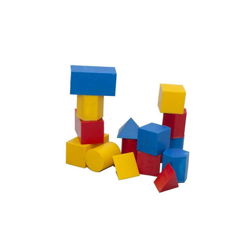 Geometric 3D Objects ~5cm (15pc Shapes) in Storage Bin