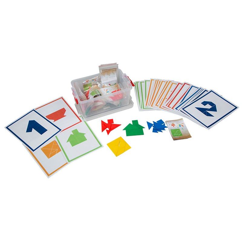 Tangram Class Set - Gr R (24 Plastic Tangram Sets, 60 A4 Cards)