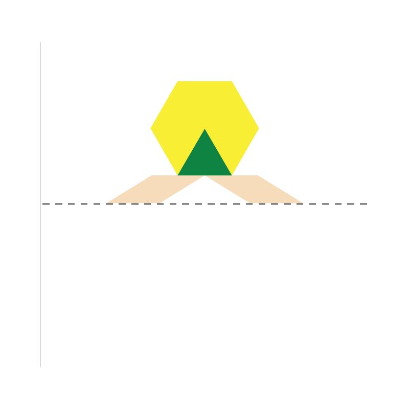 Pattern Blocks 6-shape 6-colou - Symmetry Activity Cards (A5) - Set 1 (12pc)