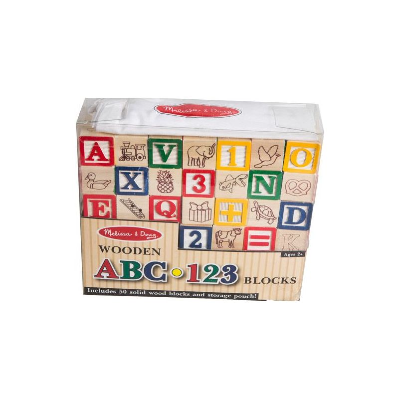 Wooden ABC/123 Blocks (~50pc)