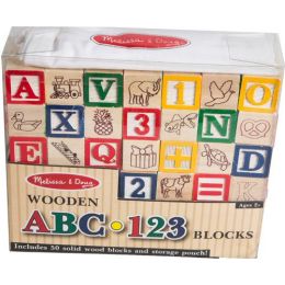 Wooden ABC/123 Blocks (~50pc)