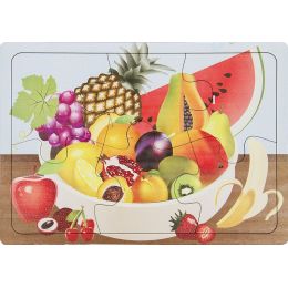 PZ Wood Frame - A4 6pc - Fruit/Fruit Bowl
