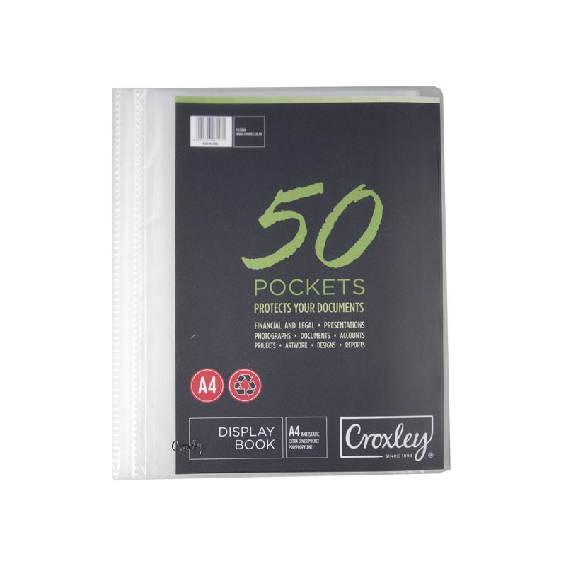 Display book with filing pockets - A4 (50 Pocket) - Croxley