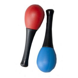Maracas - Plastic (2pc) - Egg Shaker with Handle - Small (Dadi)