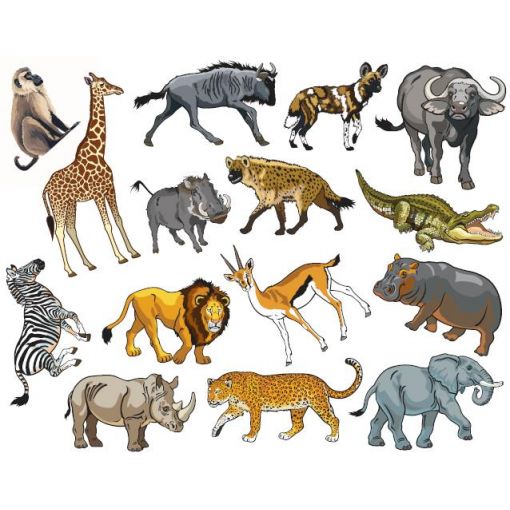 Felt Theme - Wild Animals (15pc)