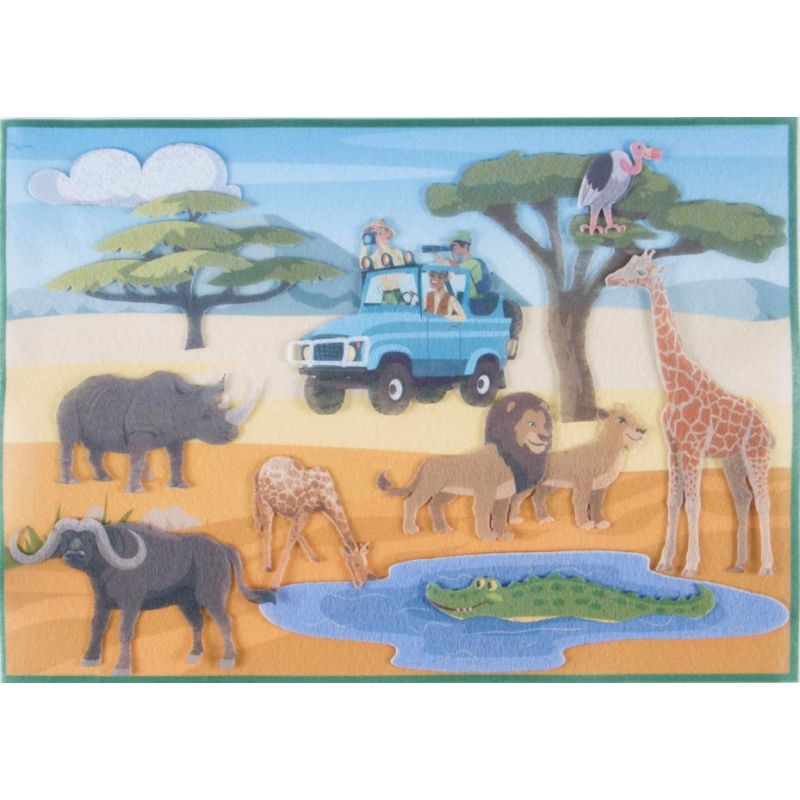 Felt Theme - African Safari (A3 felt board included)