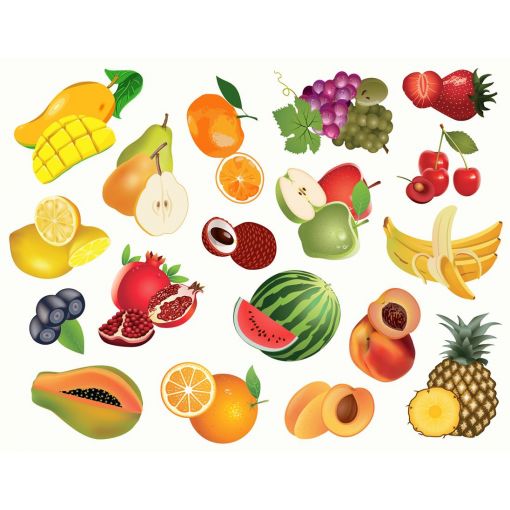 Felt Theme - Fruit (18pc)