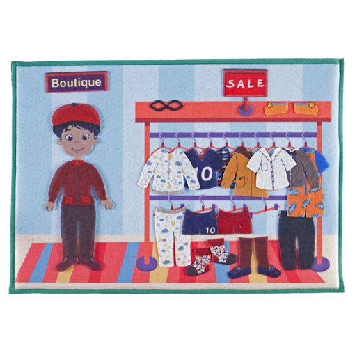 Felt Theme - Fun Boy & Girl Dress Up Boutique Scene (A3 felt board included)