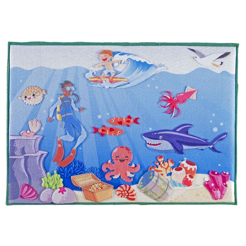 Felt Theme - Fun Exploring the Ocean Scene (A3 felt board included)