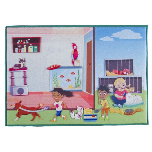 Felt Theme - Fun Pet care Scene (A3 felt board included)