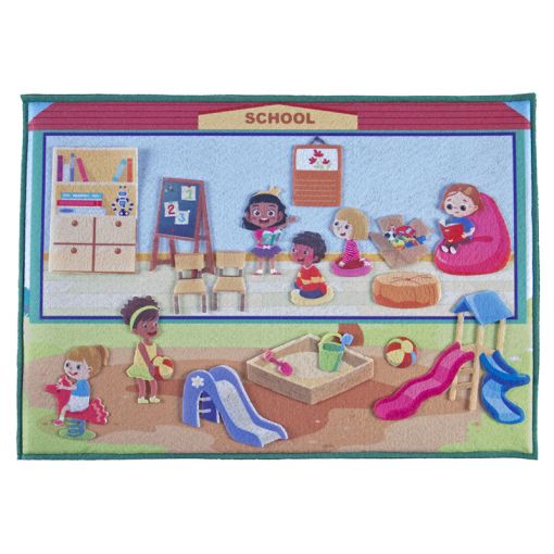 Felt Theme - Fun My School Scene (A3 - felt board included)