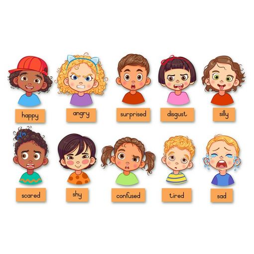 Felt Theme - Emotions with Captions - Pictures (10pc) - Captions (10pc)
