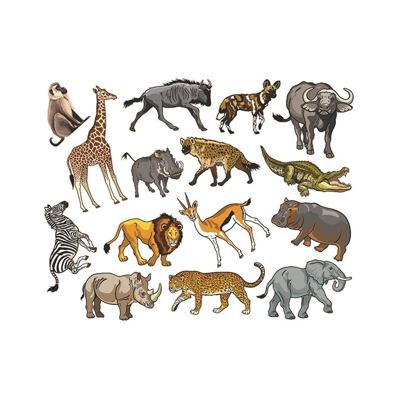 Felt Theme - Wild Animals (15pc)