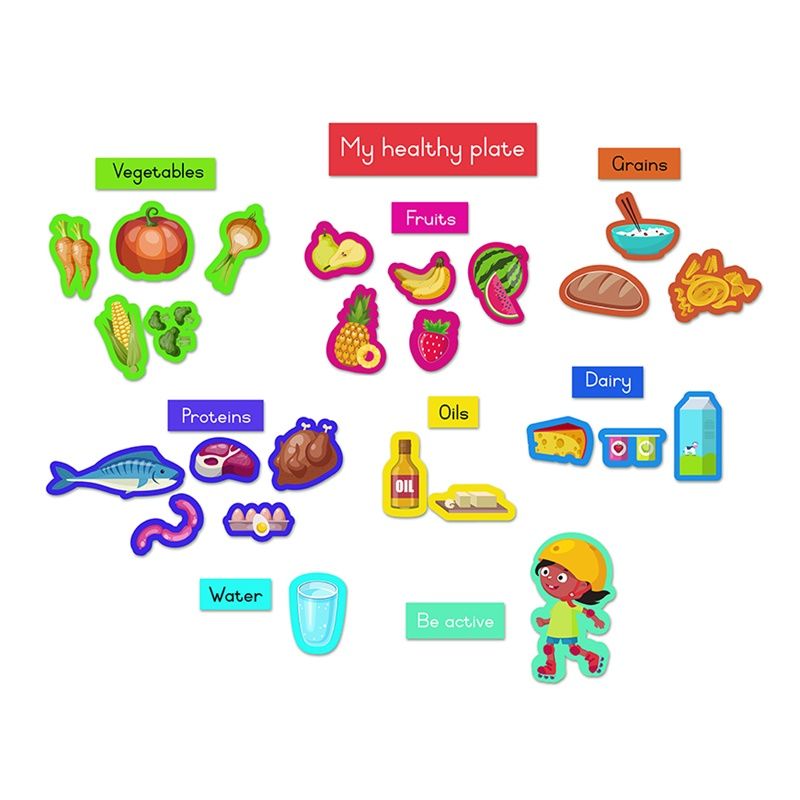 Felt Theme - Healthy Eating - Pictures (26pc) - Captions (9pc)