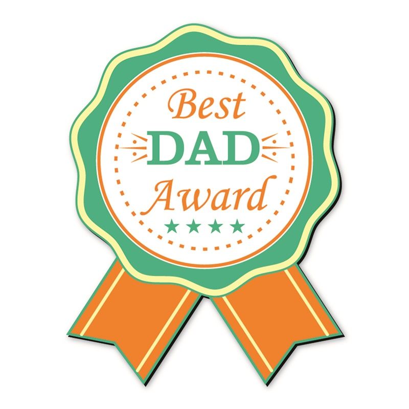 Father's Day Kit 1 - Best Dad Award Magnet - English