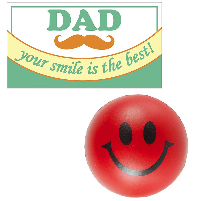 Father's Day Kit 2 - Smiley Foam Ball & Card (1pc)