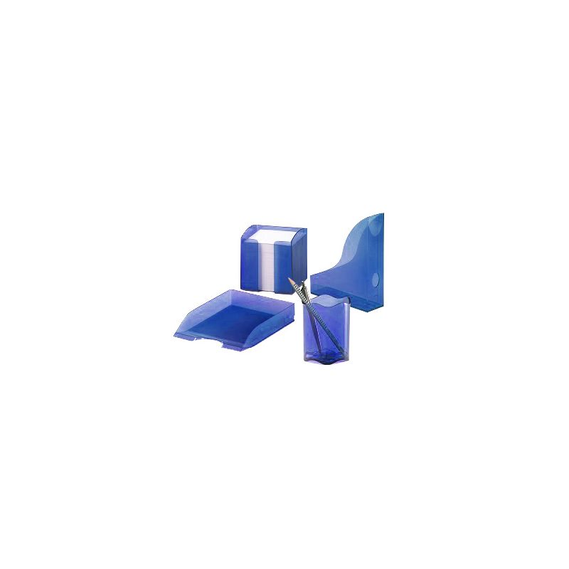 Durable Office Set (6pc) Blue (3xHolders & 2xLetter Tray)