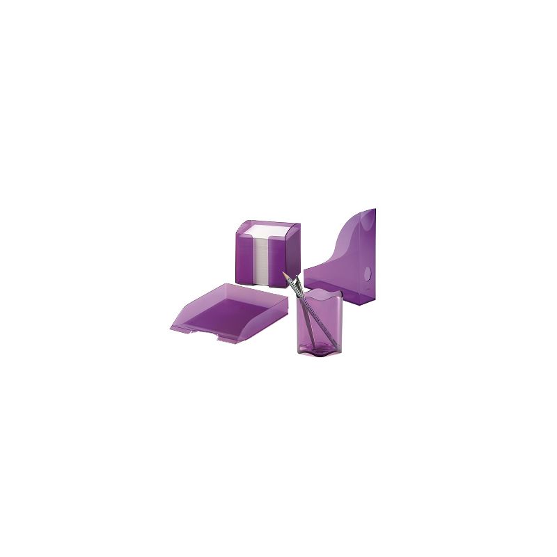 Durable Office Set (6pc) Purple (3xHolders & 2xLetter Tray)