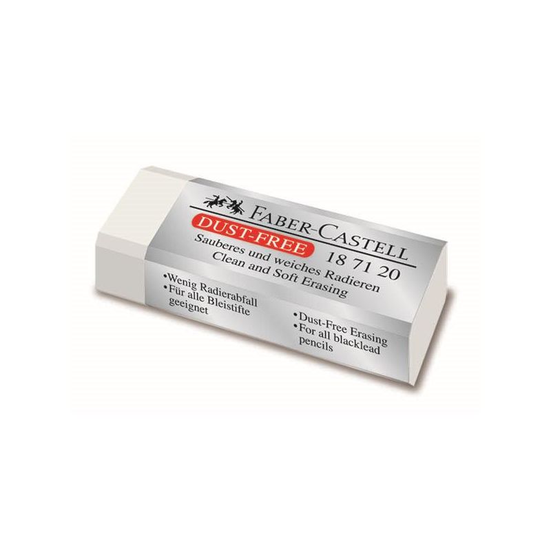 Eraser - 62x22x12mm (1pc) Dust Free - FaberCastell