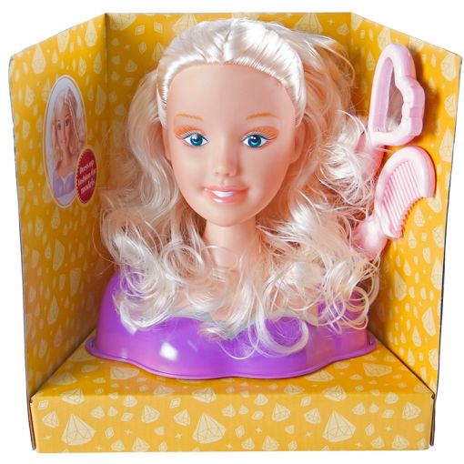 Doll - Girl Head with Hair
