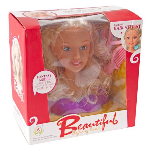 Doll - Girl Head with Hair