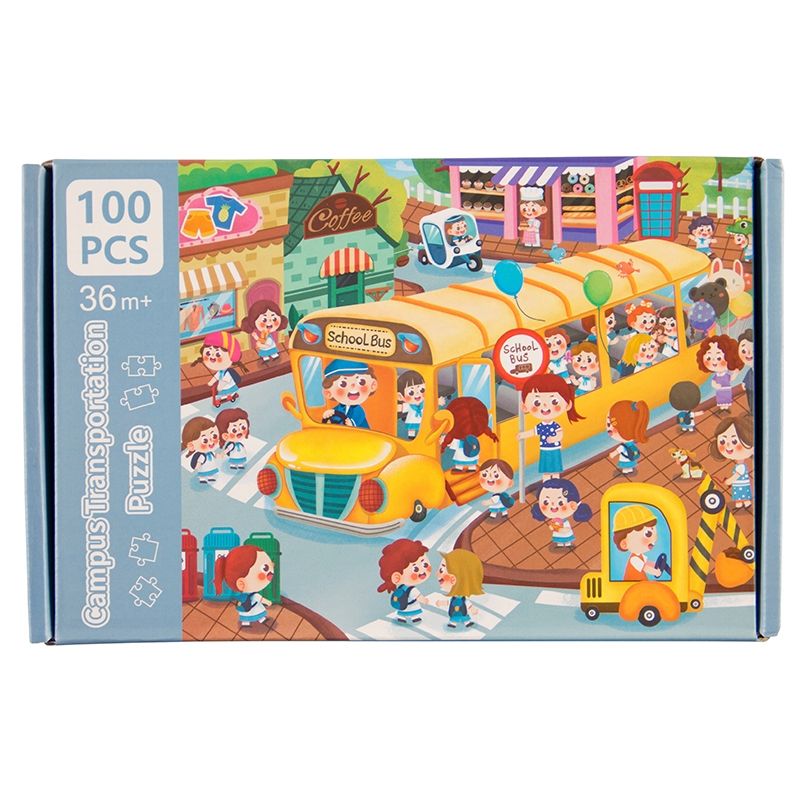 Wood Puzzle (100pc) - Campus Transport